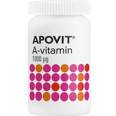 Apovit A-vitamin 1000mikg Kosttilskud 100 stk Apovit A-vitamin 1000mikg Kosttilskud 100 stk