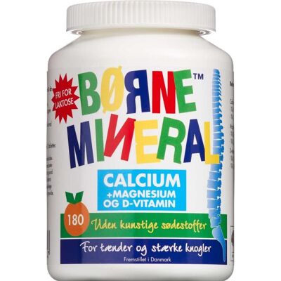 New Nordic Børne Mineral Appelsin - Calcium Magnesium Vitamin D - 180 Tabletter New Nordic Børne Mineral Appelsin - Calcium Magnesium Vitamin D - 180 Tabletter