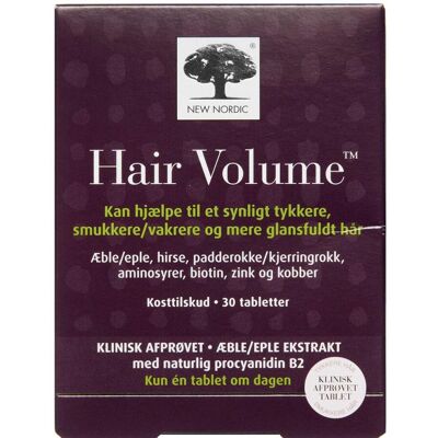 New Nordic Hårvolume - 30 tabletter - Vitaminer til hår og negle New Nordic Hårvolume - 30 tabletter - Vitaminer til hår og negle