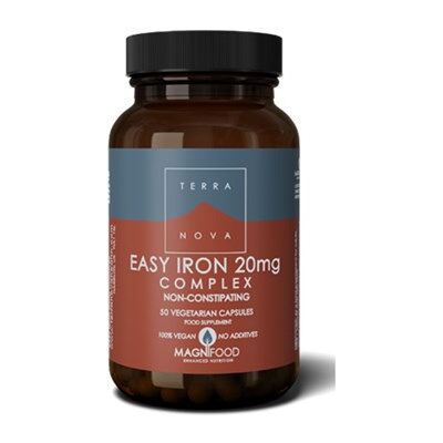 Terranova Easy Iron 20mg Kompleks Vegicaps - Jern supplement Terranova Easy Iron 20mg Kompleks Vegicaps - Jern supplement