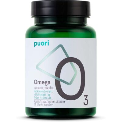 Puori Omega-3 Fiskeolie Kosttilskud - Hjerte & Hjerne Puori Omega-3 Fiskeolie Kosttilskud - Hjerte & Hjerne