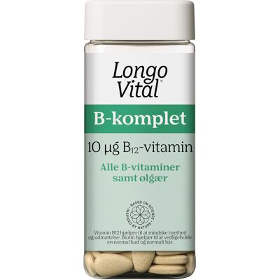Longo Vital B-komplet 180 tabletter - Kosttilskud Longo Vital B-komplet 180 tabletter - Kosttilskud