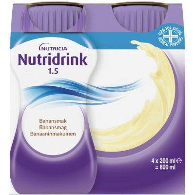 Nutridrink Banan 4x200 ml - Fuldkost Nutridrink Banan 4x200 ml - Fuldkost