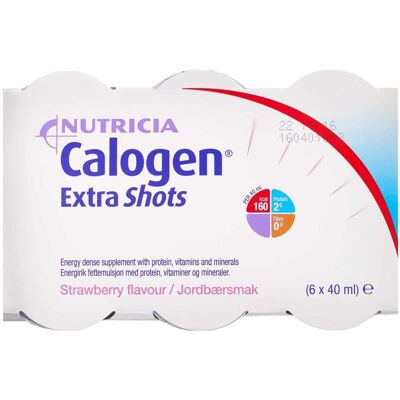 Nutricia Calogen Extra Shot Jordbær 6 x 40 ml Nutricia Calogen Extra Shot Jordbær 6 x 40 ml