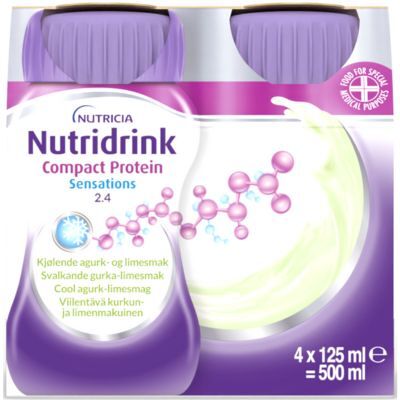 Nutridrink Compact Protein Sensations Cool Agurk-Lime - Ernæringsdrik Nutridrink Compact Protein Sensations Cool Agurk-Lime - Ernæringsdrik