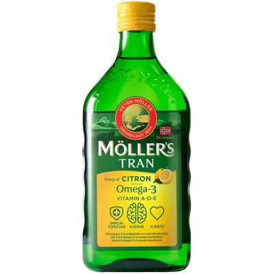 Möller's Møllers Tran Omega-3 Citron 250 ml - Kosttilskud Möller's Møllers Tran Omega-3 Citron 250 ml - Kosttilskud