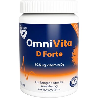 Biosym OmniVita D Forte Kosttilskud 120 stk Biosym OmniVita D Forte Kosttilskud 120 stk