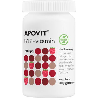 Apovit B12 500μg Vegansk - Kosttilskud Apovit B12 500μg Vegansk - Kosttilskud