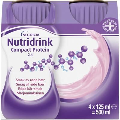 Nutridrink Røde Bær 4x125ml Nutridrink Røde Bær 4x125ml