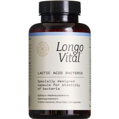 Longo Vital Lactic Acid Kosttilskud 60 stk Longo Vital Lactic Acid Kosttilskud 60 stk