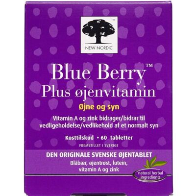 New Nordic Blue Berry Plus Øjenvitamin Tabletter - Kosttilskud New Nordic Blue Berry Plus Øjenvitamin Tabletter - Kosttilskud