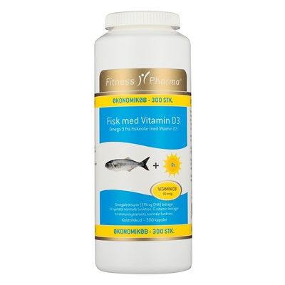 Fitness Pharma Fiskolie med D3 - Kosttilskud Fitness Pharma Fiskolie med D3 - Kosttilskud