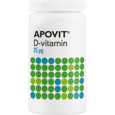 Apovit D3-vitamin 25 mikg Kosttilskud 300 stk Apovit D3-vitamin 25 mikg Kosttilskud 300 stk