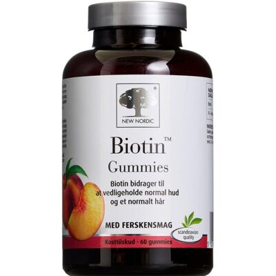 New Nordic Biotin Gummies Kosttilskud 60 stk New Nordic Biotin Gummies Kosttilskud 60 stk