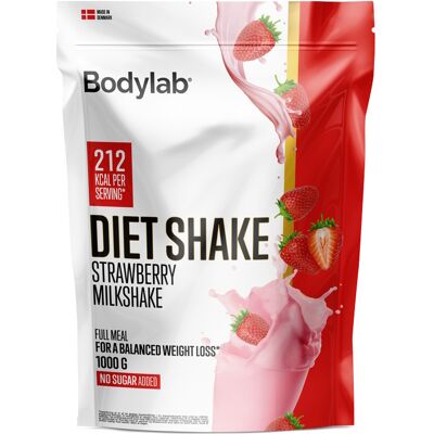 Bodylab Diet Shake Strawberry Milkshake 1000 g Bodylab Diet Shake Strawberry Milkshake 1000 g