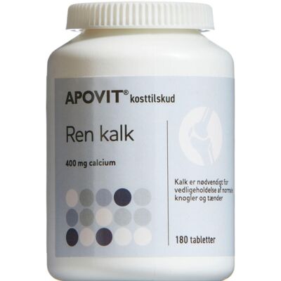 Apovit Ren Kalk Tabletter Kosttilskud 180 stk Apovit Ren Kalk Tabletter Kosttilskud 180 stk