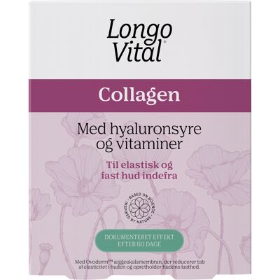 Longo Vital Collagen - Kollagen, Hyaluronsyre, Æggeskalemembran - Kosttilskud Longo Vital Collagen - Kollagen, Hyaluronsyre, Æggeskalemembran - Kosttilskud