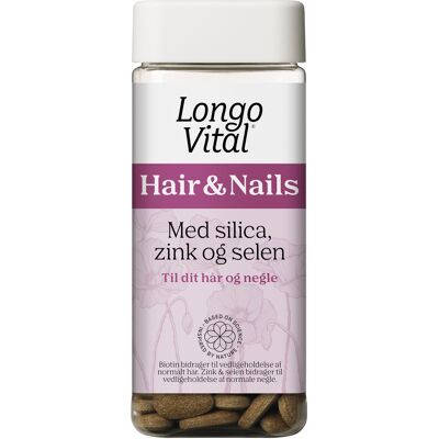 Longo Vital Hair & Nails - Vitaminer til Hud, Hår & Negle - 180 Tabletter Longo Vital Hair & Nails - Vitaminer til Hud, Hår & Negle - 180 Tabletter