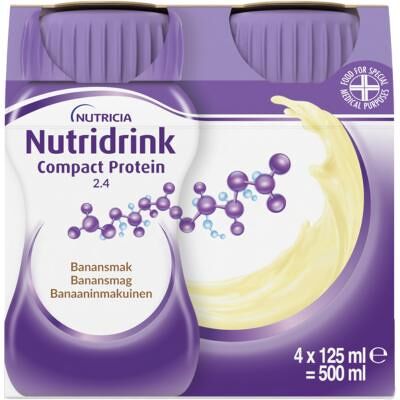 Nutridrink Compact Protein Banan - Kosttilskuddrik Nutridrink Compact Protein Banan - Kosttilskuddrik