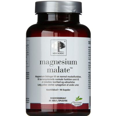 New Nordic Magnesium Malate - 90 Kapsler New Nordic Magnesium Malate - 90 Kapsler