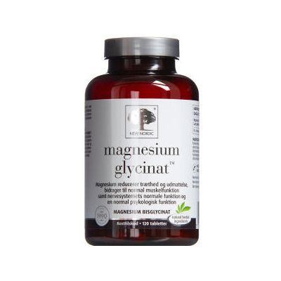 New Nordic Magnesium Glycinat Kosttilskud 120 stk New Nordic Magnesium Glycinat Kosttilskud 120 stk