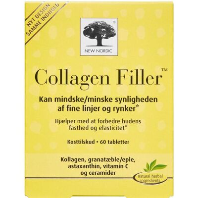 New Nordic Skin Care Collagen Filler - 60 Tabletter - Anti-Aging Kosttilskud New Nordic Skin Care Collagen Filler - 60 Tabletter - Anti-Aging Kosttilskud