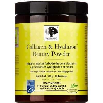 New Nordic Collagen & Hyaluron Beauty Powder - Hud, Hår & Negle - Kosttilskud New Nordic Collagen & Hyaluron Beauty Powder - Hud, Hår & Negle - Kosttilskud