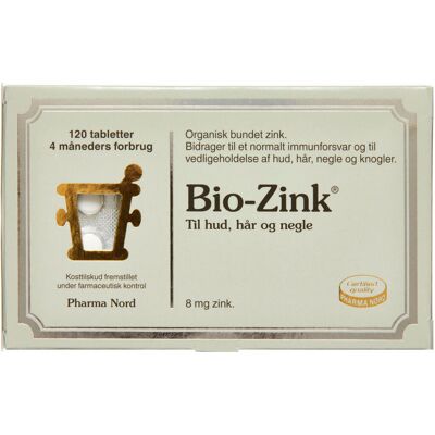 Pharma Nord Bio-Zink Tabletter Kosttilskud 120 stk Pharma Nord Bio-Zink Tabletter Kosttilskud 120 stk