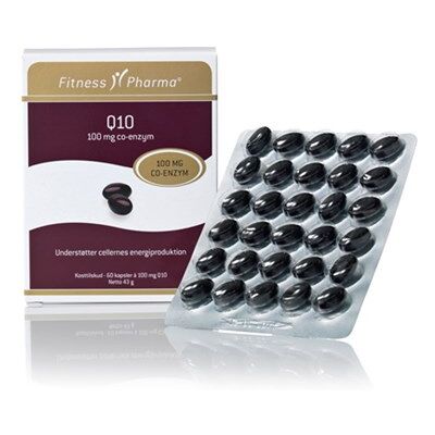 Fitness Pharma Q10 100 mg Kosttilskud 60 stk Fitness Pharma Q10 100 mg Kosttilskud 60 stk