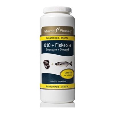 Fitness Pharma - Q10 fisk - CoQ10 - Omega-3 - Dietary supplement Fitness Pharma - Q10 fisk - CoQ10 - Omega-3 - Dietary supplement