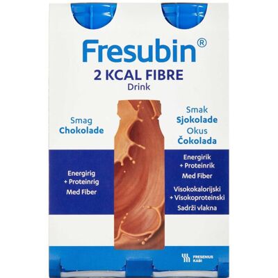 Fresubin 2 kcal Fibre Drink Chokolade 4 x 200 ml Fresubin 2 kcal Fibre Drink Chokolade 4 x 200 ml