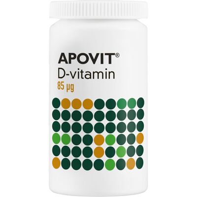 APOVIT D3 Vitamin 85μg - Understøtter Muskler & Immunforsvar APOVIT D3 Vitamin 85μg - Understøtter Muskler & Immunforsvar