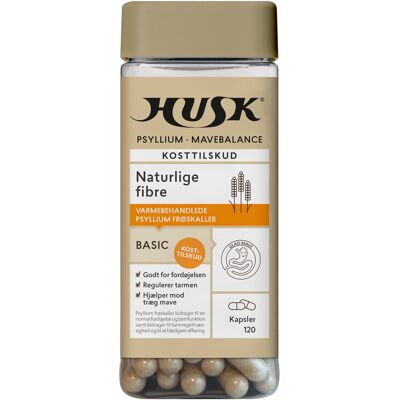 HUSK Psyllium Mavebalance Kosttilskud 120 stk HUSK Psyllium Mavebalance Kosttilskud 120 stk