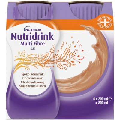 Nutridrink Multi Fibre Chokolade - Ernæringsdrik Nutridrink Multi Fibre Chokolade - Ernæringsdrik