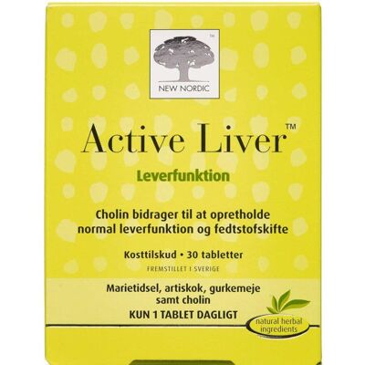 New Nordic Active Liver Tabletter Kosttilskud 30 stk New Nordic Active Liver Tabletter Kosttilskud 30 stk