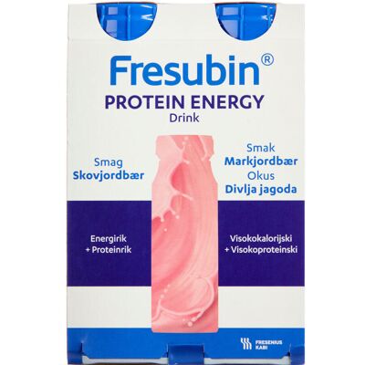 Fresubin Protein Energy Skovjordbær Drink 4 x 200 ml Fresubin Protein Energy Skovjordbær Drink 4 x 200 ml