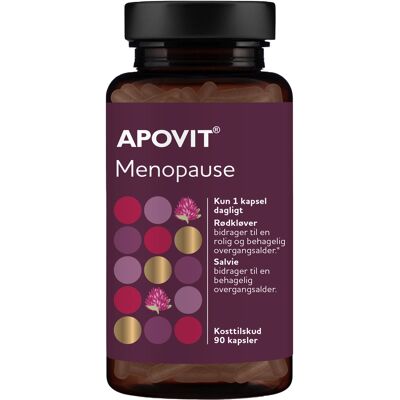Apovit Menopause Kosttilskud 90 stk Apovit Menopause Kosttilskud 90 stk