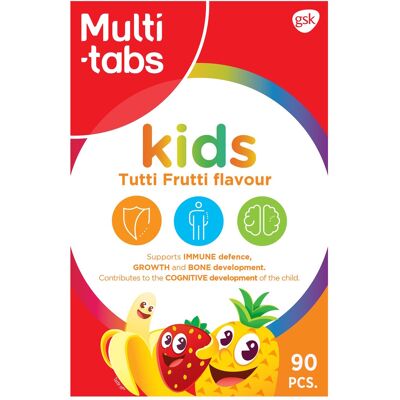 Multi-tabs Kids Tutti Frutti Tyggemultivitamin - Kosttilskud til børn Multi-tabs Kids Tutti Frutti Tyggemultivitamin - Kosttilskud til børn