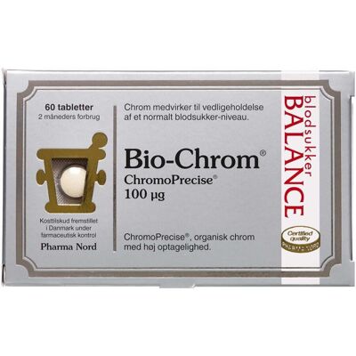 Pharma Nord Bio-Chromium 100mcg - Blodsukkerstøtte - Kosttilskud Pharma Nord Bio-Chromium 100mcg - Blodsukkerstøtte - Kosttilskud