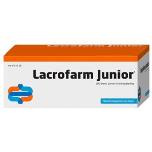 Lacrofarm Junior 100 stk Pulver til oral opløsning, enkeltdosisbeholder - Afføringsmiddel