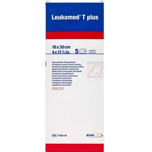 Essity Leukomed t-plus 10cm x 30cm Medicinsk udstyr 5 stk