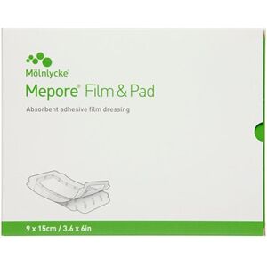 Mepore film & pad 9x15cm Medicinsk udstyr 5 stk - Forbindinger