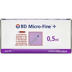 Micro-Fine+ 50enh 8mm Medicinsk udstyr 100 stk BD