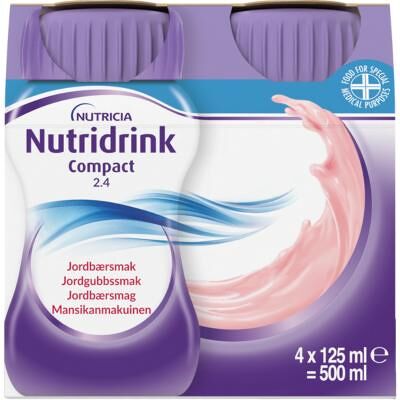 Nutridrink Compact Jordbær - Høj Energidrik Nutridrink Compact Jordbær - Høj Energidrik