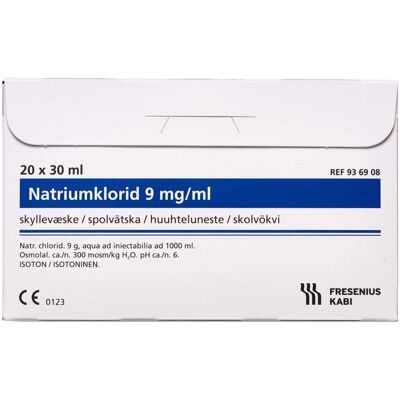 Fresenius Kabi Natriumchlorid 9mg/ml Microspol - Øje, Sår & Næse Skyl Fresenius Kabi Natriumchlorid 9mg/ml Microspol - Øje, Sår & Næse Skyl