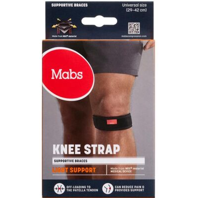 Mabs Støttebandage Knæbånd One Size Medicinsk udstyr 1 stk Mabs Støttebandage Knæbånd One Size Medicinsk udstyr 1 stk