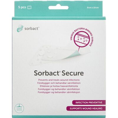 Sorbact Secure Antibakteriel Vandtæt Sårplaster - Plastre Sorbact Secure Antibakteriel Vandtæt Sårplaster - Plastre