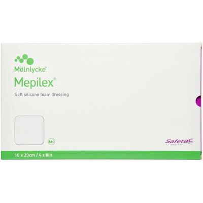 Mepilex 10x20 cm Medicinsk udstyr 5 stk Mepilex 10x20 cm Medicinsk udstyr 5 stk