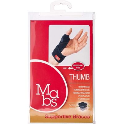 Mabs Neopren Tommelbandage Venstre One Size Medicinsk udstyr 1 stk Mabs Neopren Tommelbandage Venstre One Size Medicinsk udstyr 1 stk