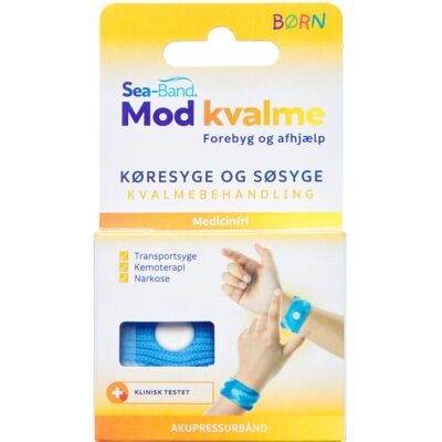 Sea-Band Mod Kvalme Barn Blå Medicinsk udstyr 1 par Sea-Band Mod Kvalme Barn Blå Medicinsk udstyr 1 par